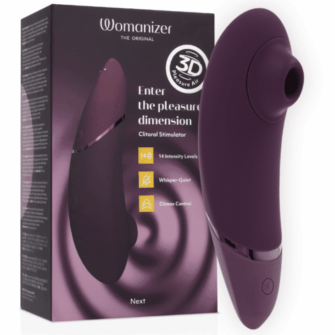 Stimulateur clitorial suivant violet foncé