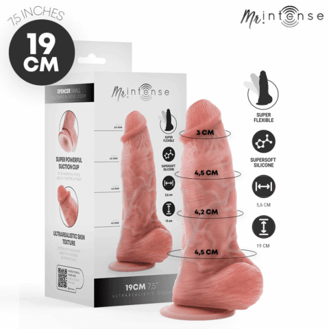 MR intense - petit godemichet spencer en silicone 19 CM -Ø- 4,5 CM — MR. INTENSE