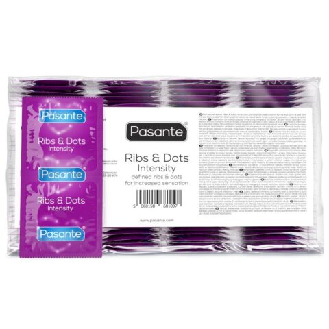 Préservatifs intensité ribs & dots 144 unités — PASANTE