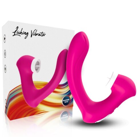 Secretkiss léchage de clit vibrant et vibrateur fuchsia courbé — ARMONY