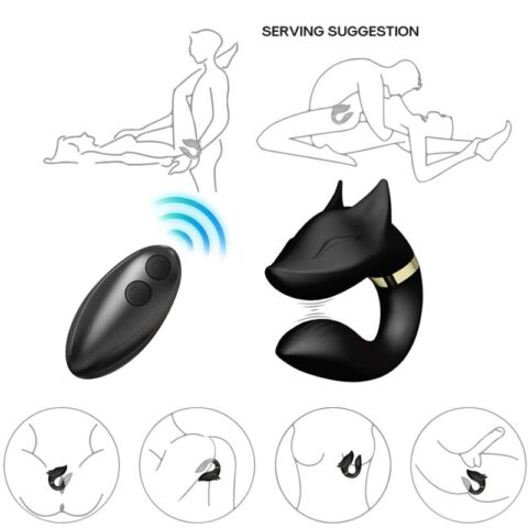 Vibrateur FOX pour couples télécommande noir — ARMONY