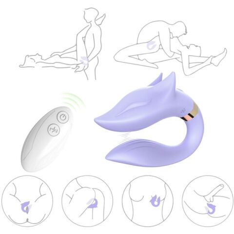 Vibrateur FOX pour couples télécommande violet — ARMONY