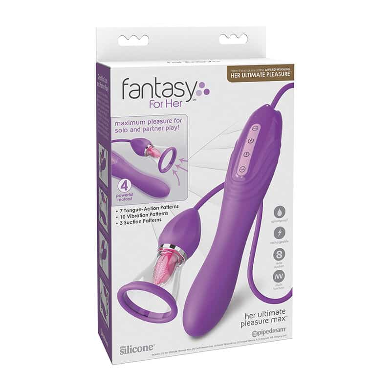 Tuyau d'aspiration maximum ultime plaisir avec langue stimulante violet — FANTASY FOR HER, vue 5