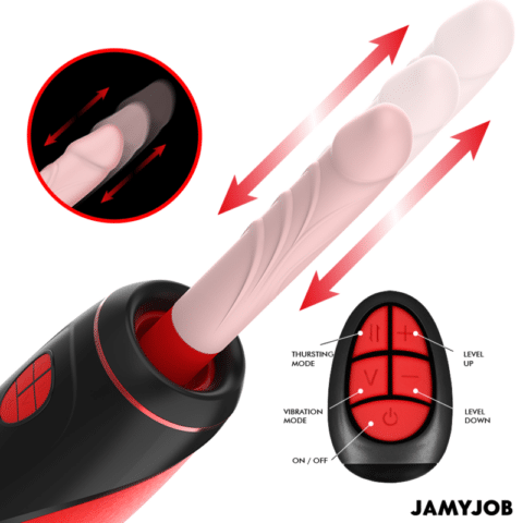 Masturbateur automatique pyston base avec dildo à télécommande — JAMYJOB