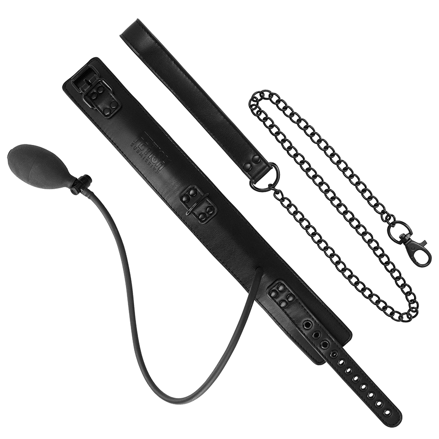 Collier d'étranglement gonflable avec chaîne — FETISH SUBMISSIVE BONDAGE, vue 7