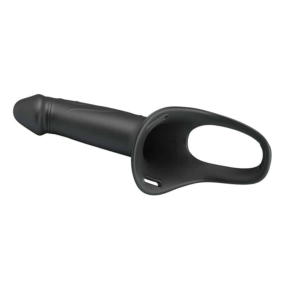 Landon black strap-on vibrant — PRETTY LOVE, vue 6