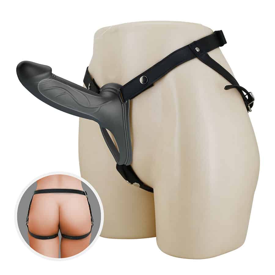 Landon black strap-on vibrant — PRETTY LOVE, vue 8