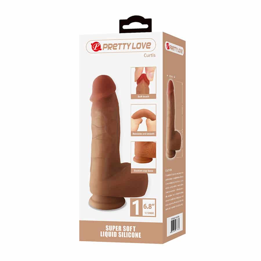 Curtis godemichet réaliste avec ventouse 17,3 CM -Ø- 4,2 CM — PRETTY LOVE, vue 10