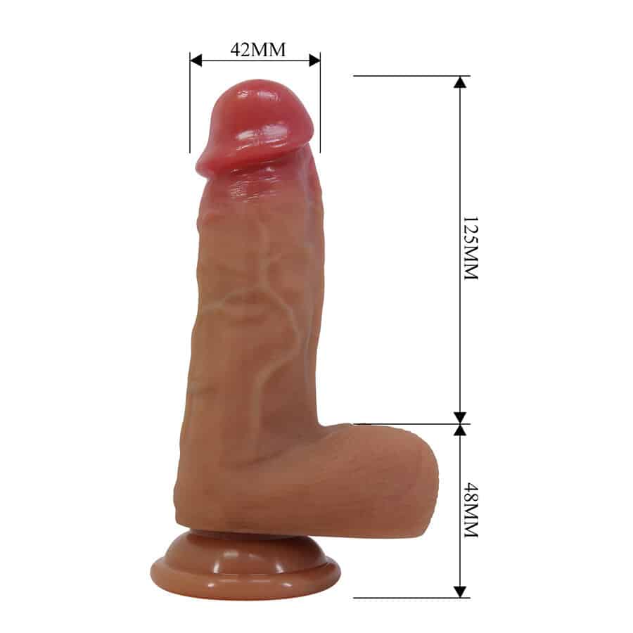 Curtis godemichet réaliste avec ventouse 17,3 CM -Ø- 4,2 CM — PRETTY LOVE, vue 7