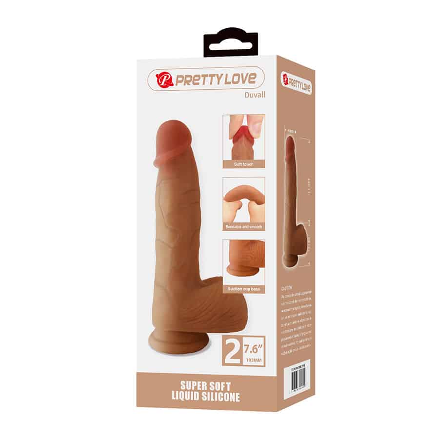 Duvall godemichet réaliste avec ventouse 19,3 CM -Ø- 4,5 CM — PRETTY LOVE, vue 7