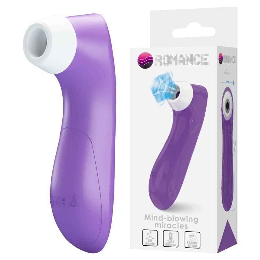 Outil de succion clitoriale avec technologie de pulsation violet — ROMANCE, vue 2