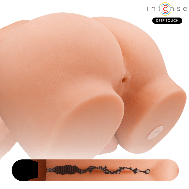 Torse richie avec anus et godemichet réaliste avec télécommande de pousse et de vibration 4,7 KG — INTENSE DEEP TOUCH, vue 5