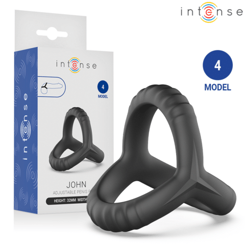 John anneau triple ajustable pour le pénis modèle 4 — INTENSE