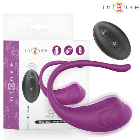 Olivia ŒUF vibrant purple avec télécommande