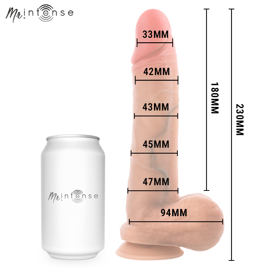 MR intense - gary L pénis en silicone ultra-réaliste avec testicules 23 CM - Ø 4,7 CM — MR. INTENSE, vue 4
