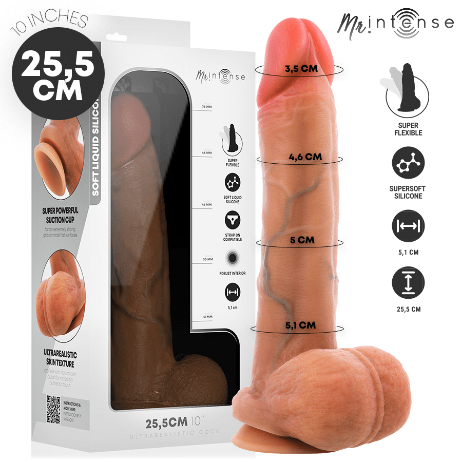 MR intense - gary XL pénis en silicone ultra-réaliste avec testicules 25,5 CM -Ø- 5,1 CM — MR. INTENSE
