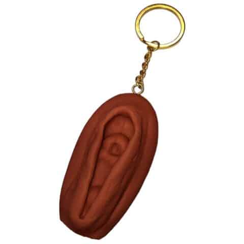 Porte-clés vagin ton foncé