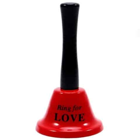 Cloche à main rouge « anneau d'amour » — DIABLO PICANTE