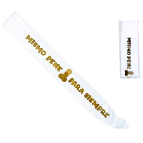 Metallic penis white band — DIABLO PICANTE