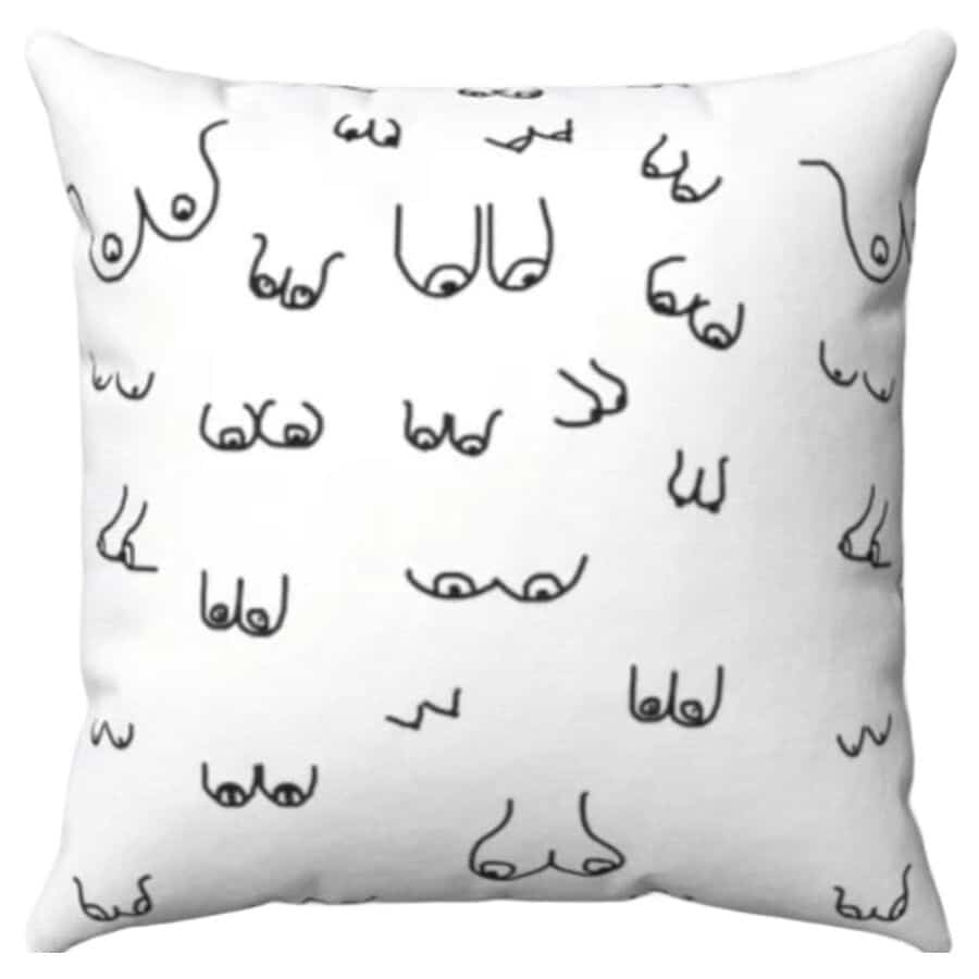 Coussin de seins 30 X 30 blanc — DIABLO PICANTE