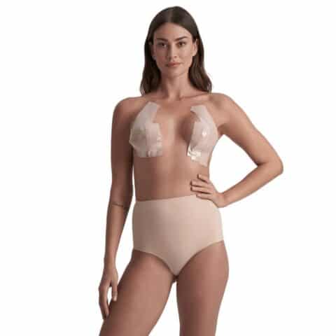 Body tape double sided cinta de doble cara beige talla única 5 x 500 CM — BYE-BRA