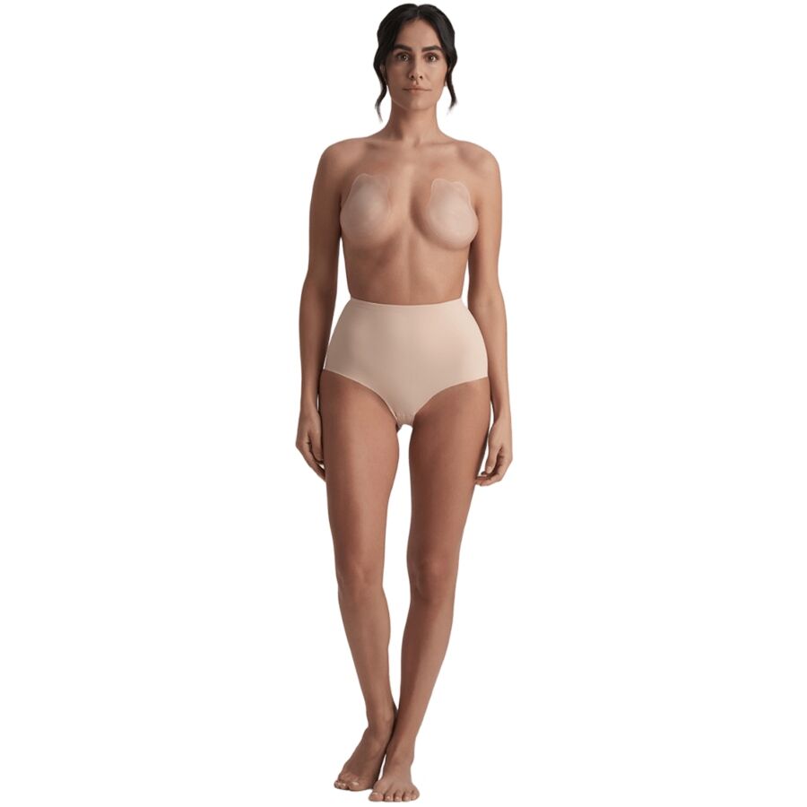 Rabbit copas de silicona beige talla M — BYE-BRA, vue 3
