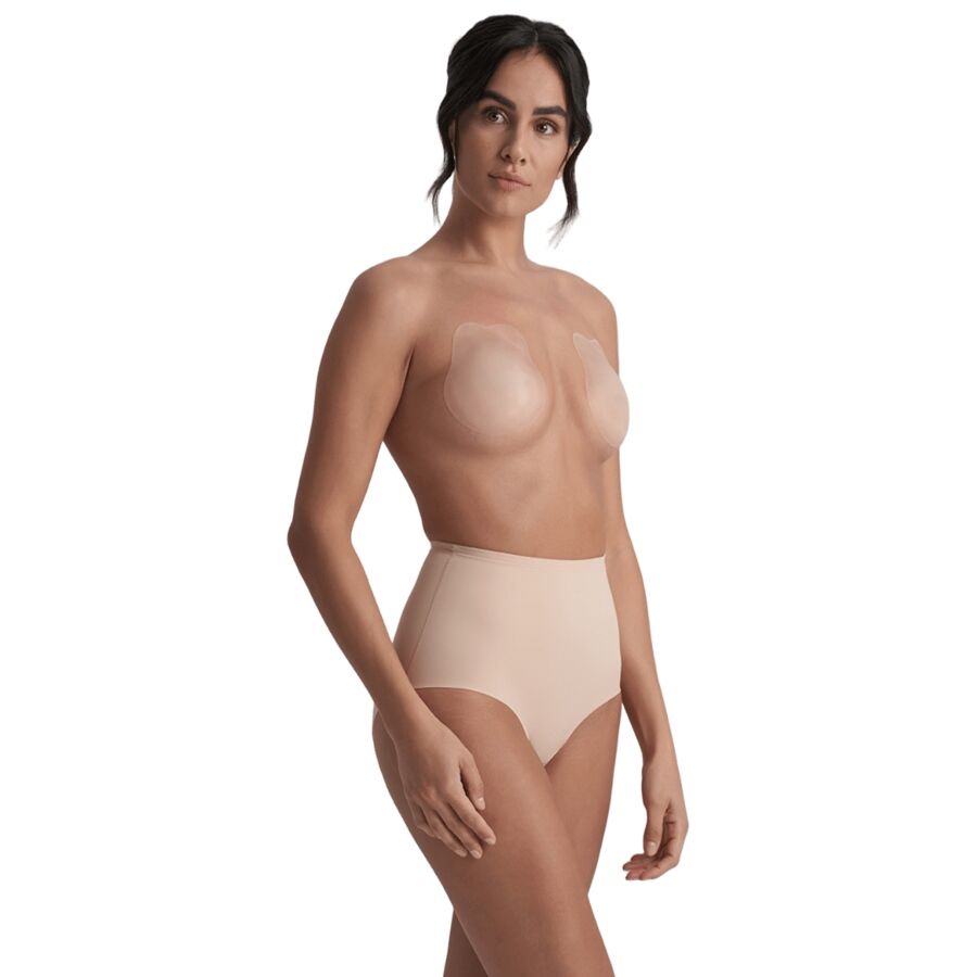 Rabbit copas de silicona beige talla M — BYE-BRA, vue 2