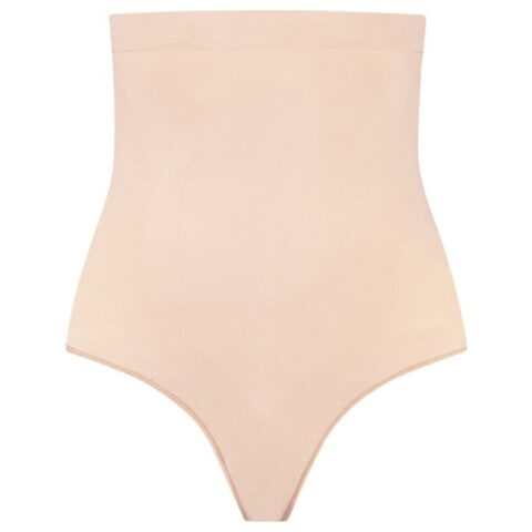 Tanga de talle alto SIN costuras beige talla M
