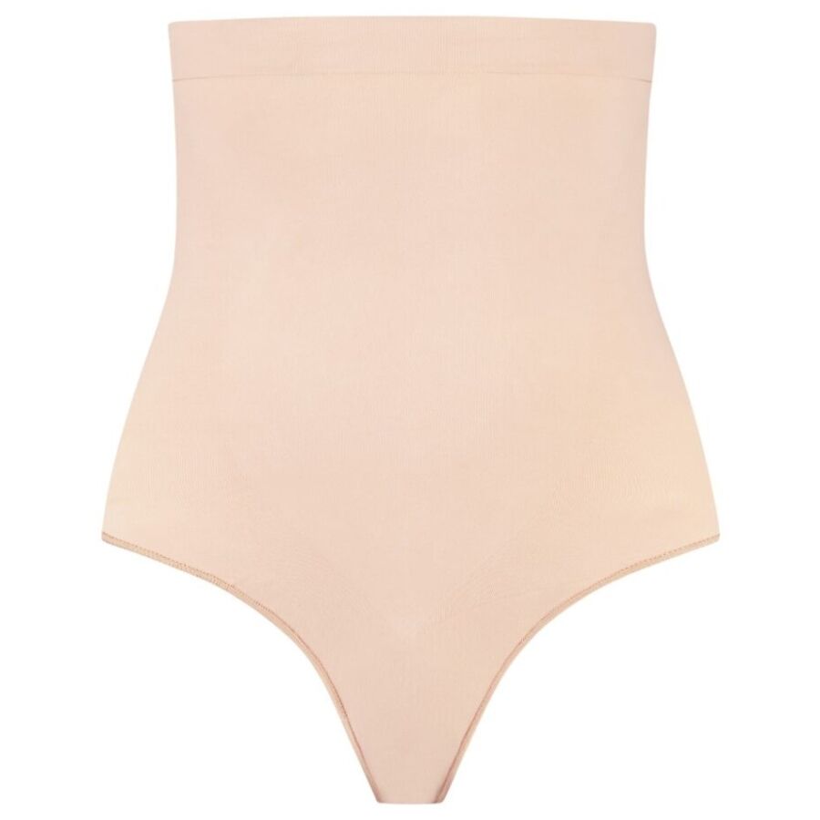 Tanga de talle alto SIN costuras beige talla XXL — BYE-BRA