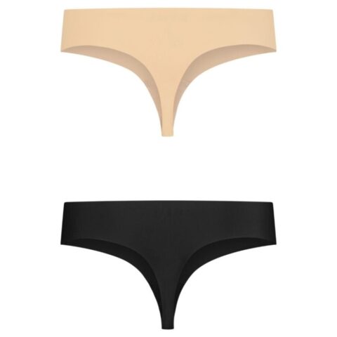 Pack 2 tangas invisibles beige Y negro talla XL