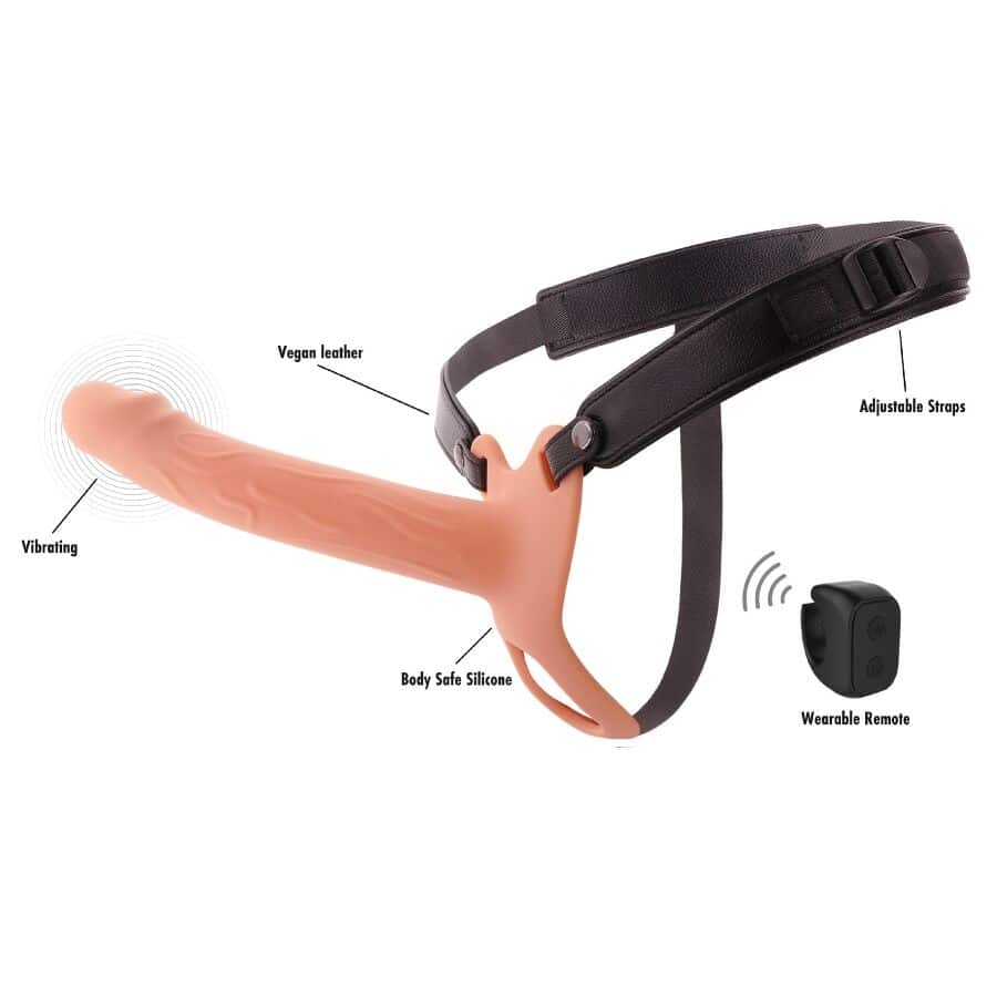 Inferno manchon pénis vibrant avec strap-on 20 CM — HIDDEN DESIRE, vue 3