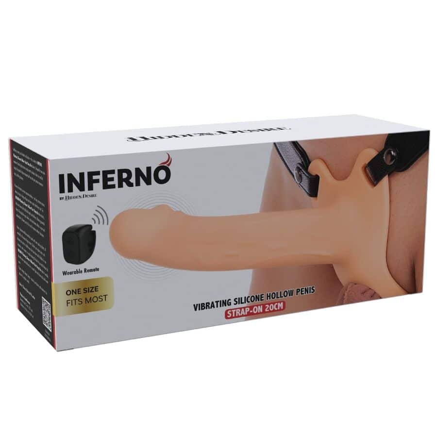 Inferno manchon pénis vibrant avec strap-on 20 CM — HIDDEN DESIRE, vue 7