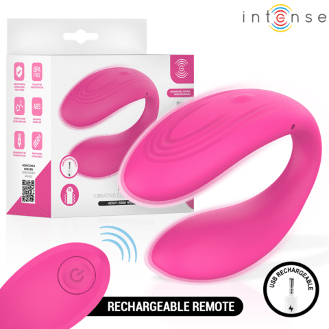 Nora stimulateur à pince vibrante rose — INTENSE