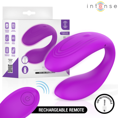 Nora stimulateur à pince vibrante violet — INTENSE