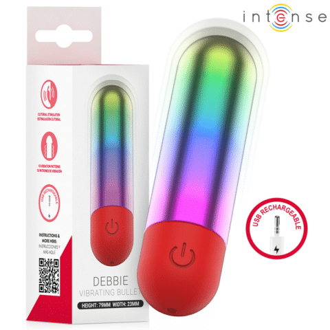 Debbie rainbow clitoris vibrant balle — INTENSE