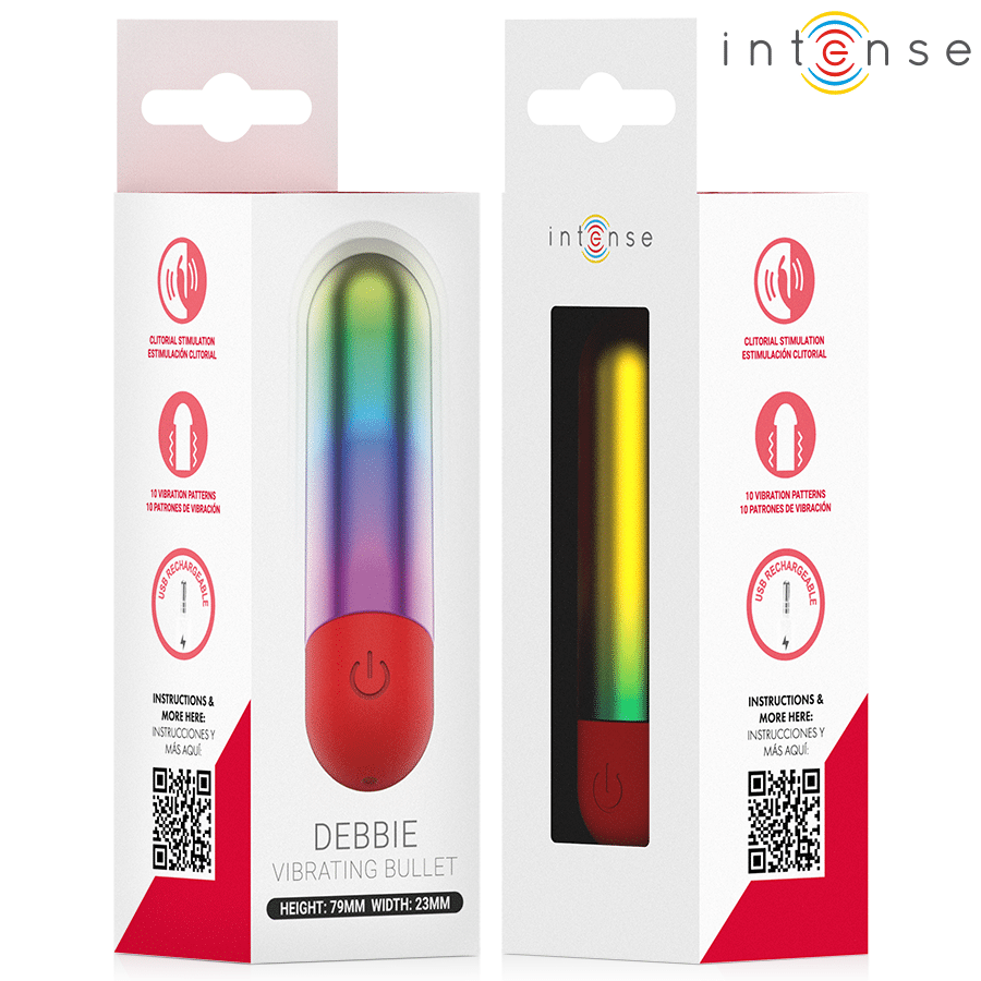 Debbie rainbow clitoris vibrant balle — INTENSE, vue 6