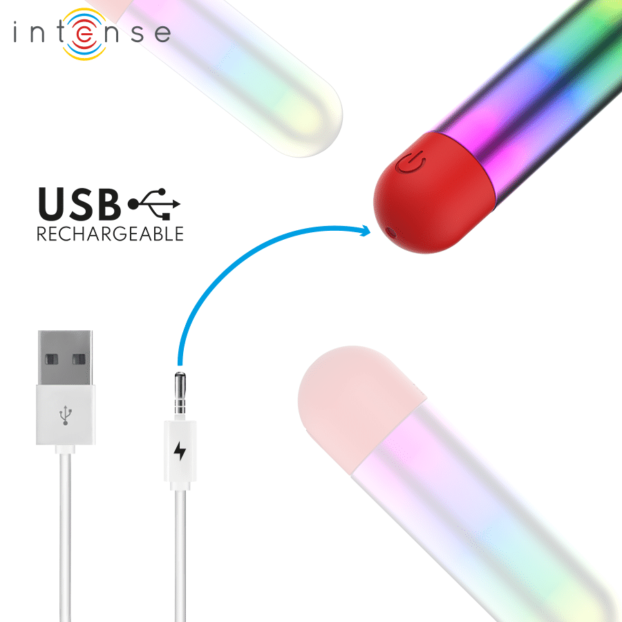 Debbie rainbow clitoris vibrant balle — INTENSE, vue 5