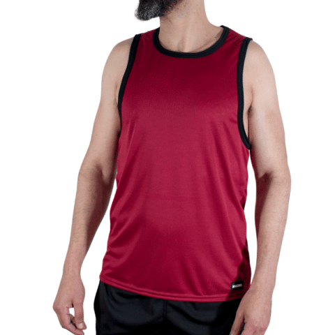 T-shirt de GYM bordeaux, taille S/M