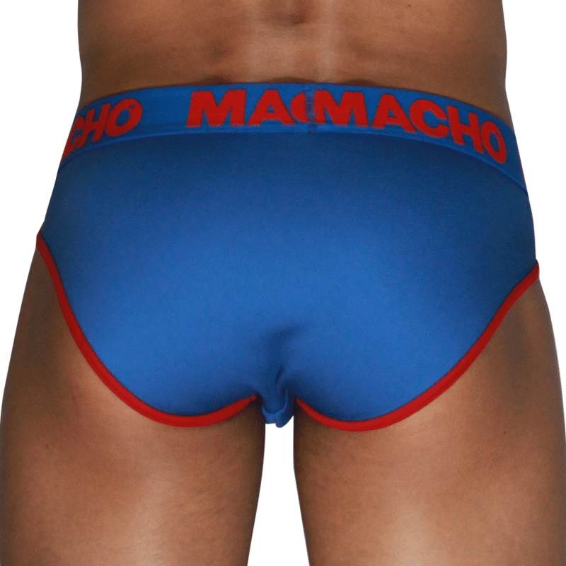Classic slip bleu + rouge S — MACHO, vue 3