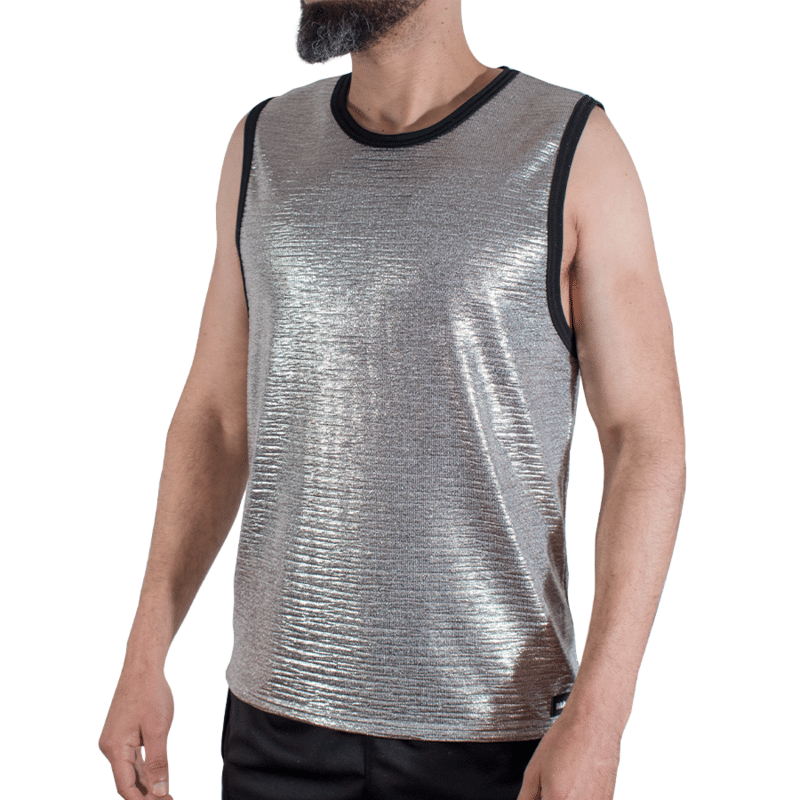 T-shirt à paillettes fines L/XL — MACHO