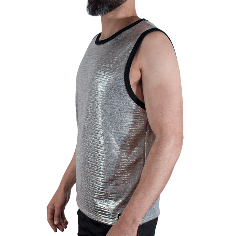 T-shirt à paillettes fines L/XL — MACHO, vue 2