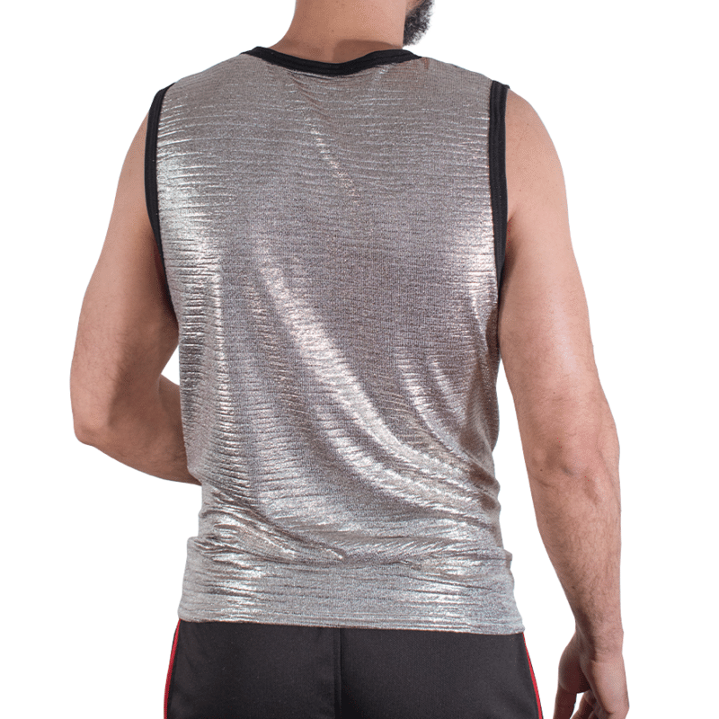 T-shirt à paillettes fines L/XL — MACHO, vue 3
