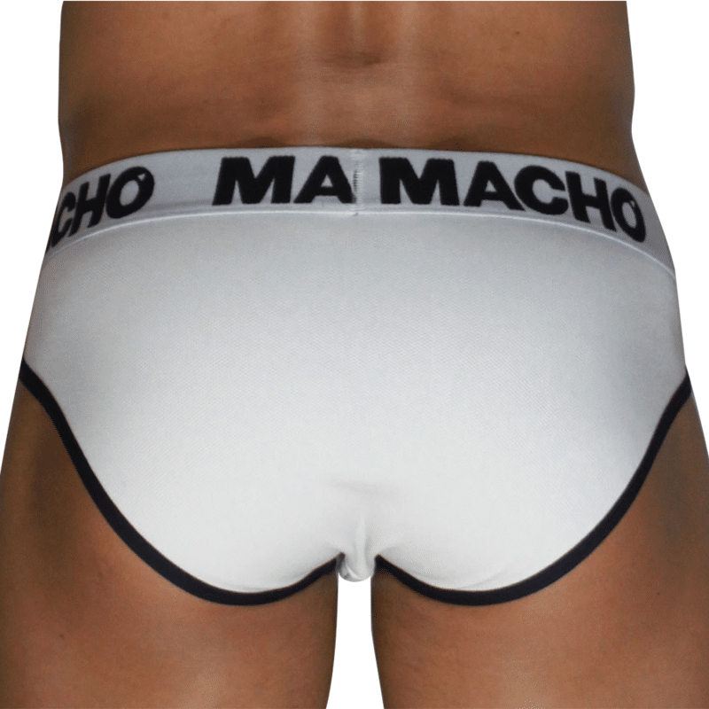 Classique blanc + noir XL — MACHO, vue 3