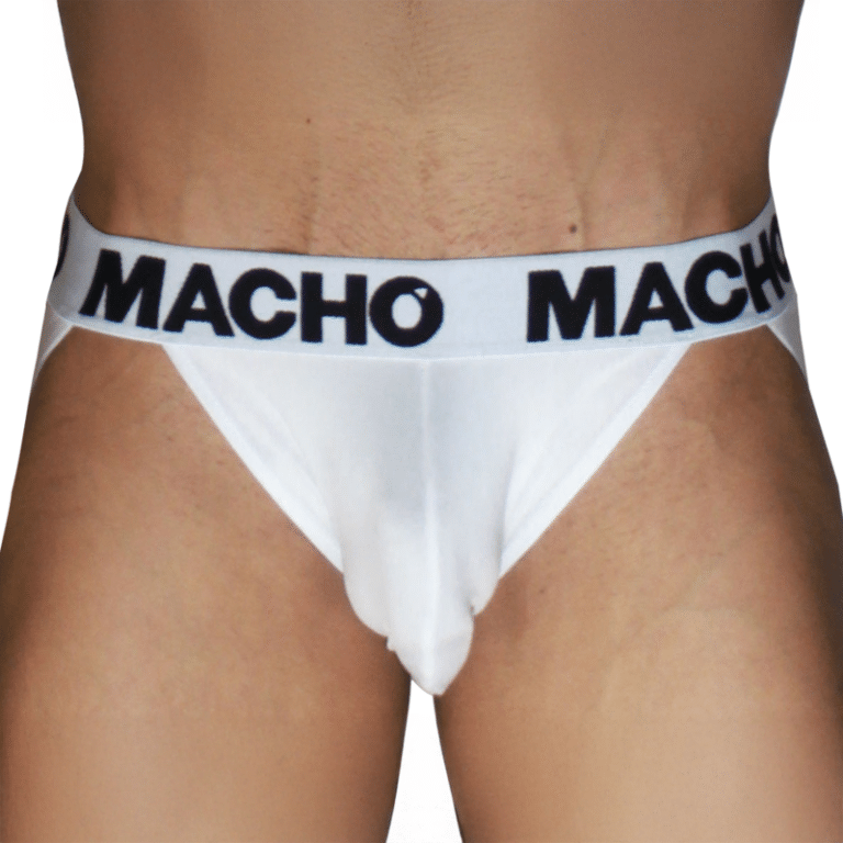 MX29BL jock blanc + blanc M — MACHO
