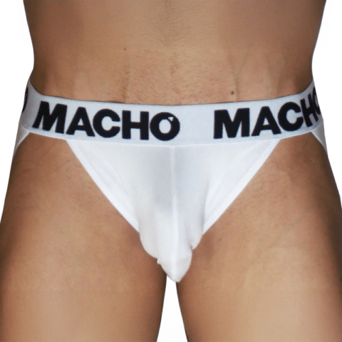 MX29BL jock blanc + blanc XL — MACHO