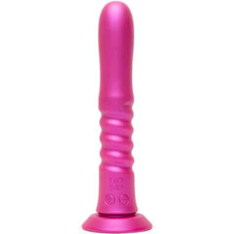 Jiggle vibrateur à ventouse rose, avec mouvements de haut en bas — ROMP