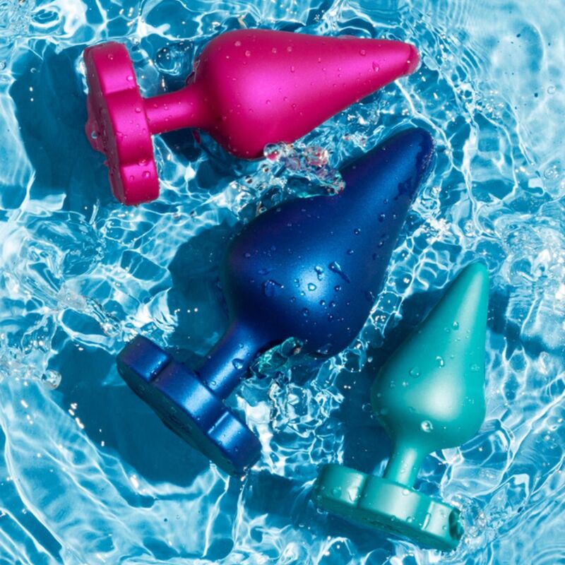 KIT d'entraînement anal luster S/M/L avec base en forme de fleur — ROMP, vue 3