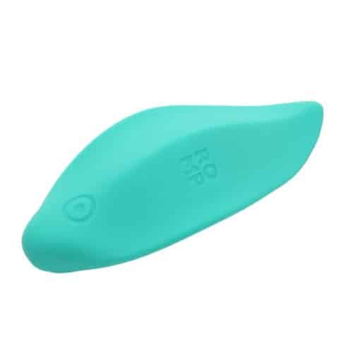 Vibrateur wave stimulateur clitorial forme ergonomique vert d'eau