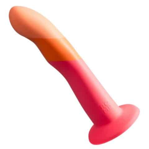 Dizi godemichet en silicone avec ventouse tricolé 18 CM — ROMP