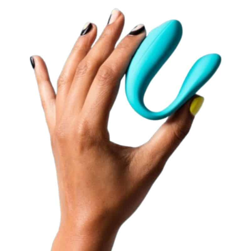 Join vibrateur turquoise pour couples — ROMP, vue 3